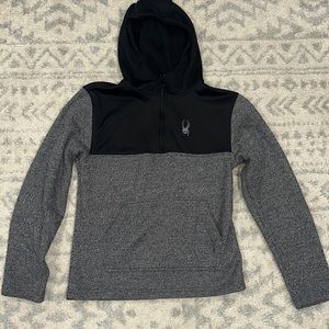 Men's Small Spyder 1/4 Zip Hoodie - good condition.